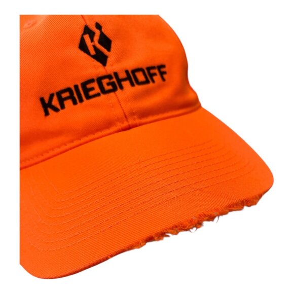 Krieghoff Blaze Orange Adjustable Baseball Hat by Kati Sportcap – One Size Fits - Picture 3 of 9